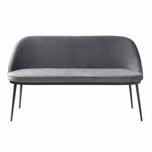 Szara aksamitna sofa 144 cm Gain – Unique Furniture obraz