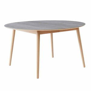 Okrągły rozkładany stół z ceramicznym blatem ø 135 cm Meza – Hammel Furniture obraz