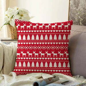 Świąteczne szenilowe poszewki na poduszki Minimalist Cushion Covers Merry Christmas, 55x55 cm obraz