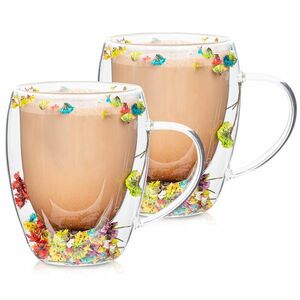 4Home Szklanka termiczna Flowers Hot&Cool 350 ml, 2 szt. obraz