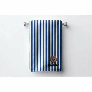 Niebieski bawełniany ręcznik dziecięcy 75x140 cm Stripes – Playmobil obraz