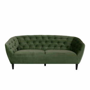 Zielona aksamitna sofa Actona Ria, 191 cm obraz