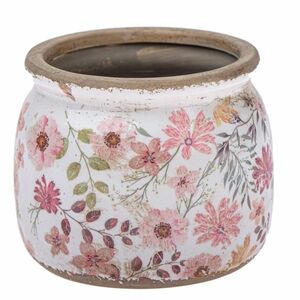 Osłonka ceramiczna na doniczkę Vintage florist, 15, 5 x 13 cm obraz