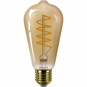 Philips LED filament żarówka E27 ST64 4 W (25 W) 1800K ściemnialna, bursztynowy obraz