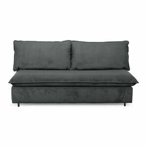 Ciemnoszara sztruksowa rozkładana sofa 184 cm Isadora – Bobochic Paris obraz