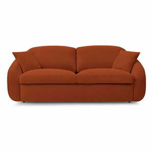 Pomarańczowa rozkładana sofa 235 cm Cezanne – Bobochic Paris obraz