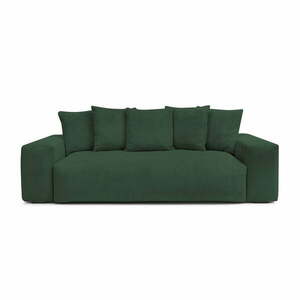 Zielona sztruksowa sofa 280 cm Voltaire – Bobochic Paris obraz