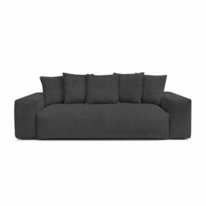 Szara sztruksowa sofa 280 cm Voltaire – Bobochic Paris obraz