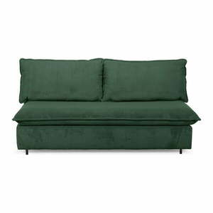 Zielona sztruksowa rozkładana sofa 184 cm Isadora – Bobochic Paris obraz