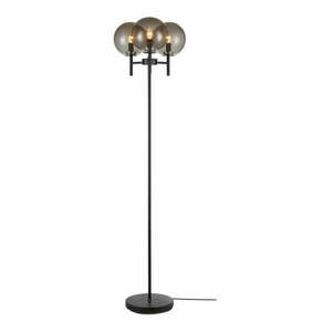 Czarna lampa stojąca w czarnym kolorze Markslöjd Crown Floor 3L, wys. 1, 47 cm obraz