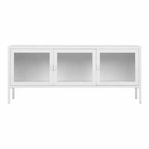 Biała metalowa szafka pod TV 130x55 cm Brisbane – House Nordic obraz