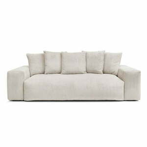 Kremowa sztruksowa sofa 280 cm Voltaire – Bobochic Paris obraz