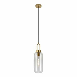 Lampa wisząca w kolorze złota ze szklanym kloszem ø 13 cm Luton – House Nordic obraz