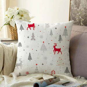 Świąteczne szenilowe poszewki na poduszki Minimalist Cushion Covers Christmas, 55x55 cm obraz