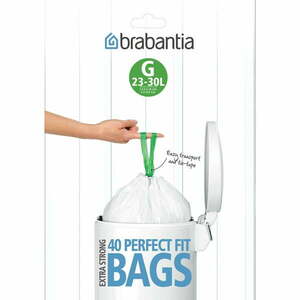 Worki na śmieci zestaw 40 szt. 30 l PerfectFit G – Brabantia obraz