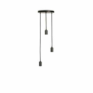 Ciemnoszara lampa wisząca ze ściemniaczem ø 25 cm Triple Pendant – tala obraz