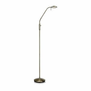 Lampa stojąca LED w kolorze brązu z metalowym kloszem (wysokość 152 cm) Hudson – Markslöjd obraz