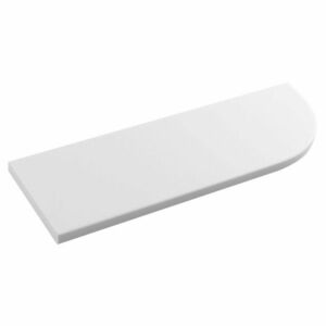 SAPHO AE300-0101 Abeline Półka narożna rockstone 30 x 10 cm, mimośrodowa, biały mat obraz