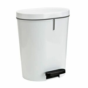 Denox Pedal bin 25 L, owalny, biały obraz