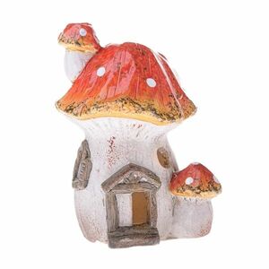 Świecznik ceramiczny Domek muchomorek, 9, 2 x 12, 1 x 7, 8 cm obraz