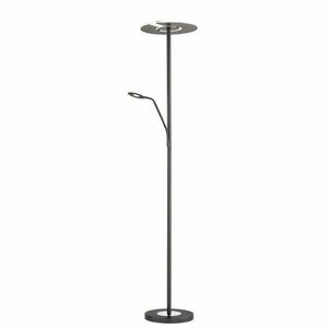 Czarna lampa stojąca LED ze ściemniaczem (wysokość 180 cm) Dent – Fischer & Honsel obraz