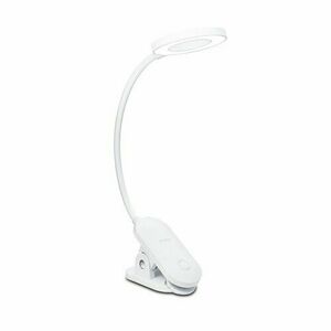 Philips 8720169194397 lampa stołowa LED z klipsem Forys, biały, 1x 5 W 200 lm 4000 K IP20 obraz