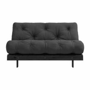 Ciemnoszara rozkładana sofa 140 cm Roots Black Night – Karup Design obraz