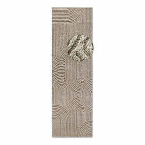 Beżowy chodnik 80x240 cm Chappe Beige – Elle Decoration obraz