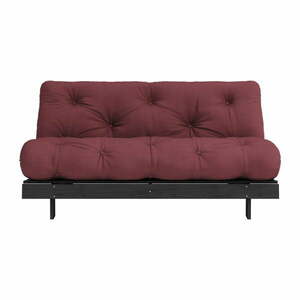 Bordowa rozkładana sofa 160 cm Roots Black Night – Karup Design obraz