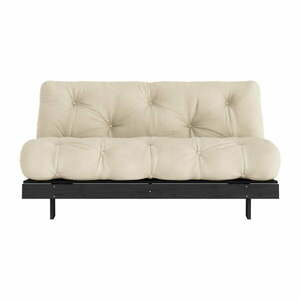 Beżowa rozkładana sofa 160 cm Roots Black Night – Karup Design obraz