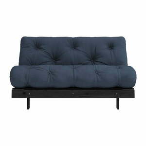 Ciemnoniebieska rozkładana sofa 140 cm Roots Black Night – Karup Design obraz