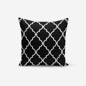 Czarno-biała poszewka na poduszkę z domieszką bawełny Minimalist Cushion Covers Ogea, 45x45 cm obraz