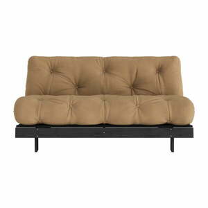 Brązowa rozkładana sofa 160 cm Roots Black Night – Karup Design obraz