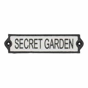 Żeliwna tabliczka 21x5 cm Secret Garden – Esschert Design obraz