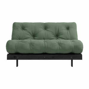 Zielona rozkładana sofa 140 cm Roots Black Night – Karup Design obraz