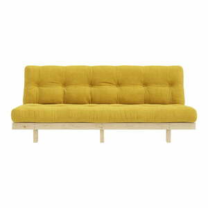 Żółta sztruksowa sofa 200 cm Lean – Karup Design obraz