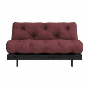 Bordowa rozkładana sofa 140 cm Roots Black Night – Karup Design obraz