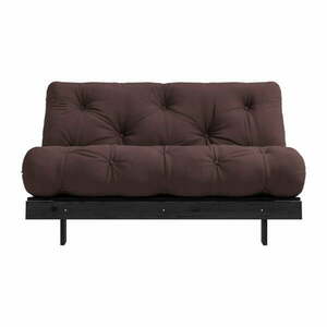 Ciemnobrązowa rozkładana sofa 140 cm Roots Black Night – Karup Design obraz