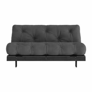 Ciemnoszara rozkładana sofa 160 cm Roots Black Night – Karup Design obraz