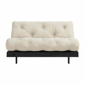 Beżowa rozkładana sofa 140 cm Roots Black Night – Karup Design obraz