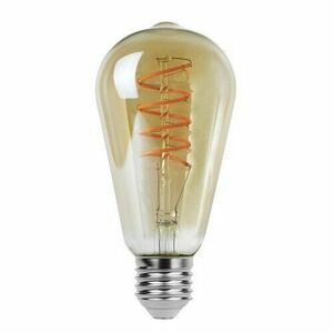 Rabalux Żarówka dekoracyjna LED filament ze skręconym żarnikiem, bursztynowy, E27, ST64, 4 W, 300 lm obraz