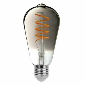 Rabalux Żarówka dekoracyjna LED filament ze skręconym żarnikiem, dymny, E27, ST64, 5 W, 200 lm obraz