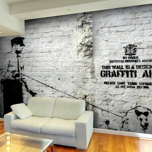 Fototapeta Graffiti - Banksy: Graffiti Area obraz