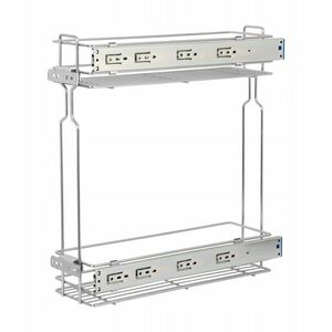 Kosz Cargo 200 2P Boczne 2 Poziomy Pełny Wysuw Do Szafki 20 CM Ocynk obraz