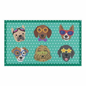 Wycieraczka 40x70 cm Dogs on Polka Dots – Artsy Doormats obraz