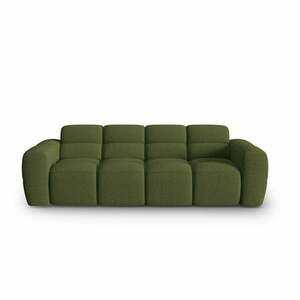 Zielona sofa 256 cm Lisa – Micadoni Home obraz