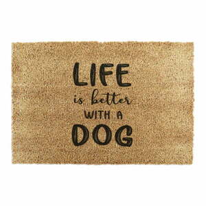 Wycieraczka z włókna kokosowego 60x90 cm Life Is Better With a Dog – Artsy Doormats obraz