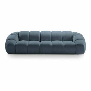 Niebieska aksamitna sofa 294 cm Diana – Micadoni Home obraz