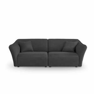 Ciemnoszara sofa z materiału bouclé 206 cm Tokyo – Cosmopolitan Design obraz