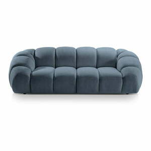 Niebieska aksamitna sofa 254 cm Diana – Micadoni Home obraz